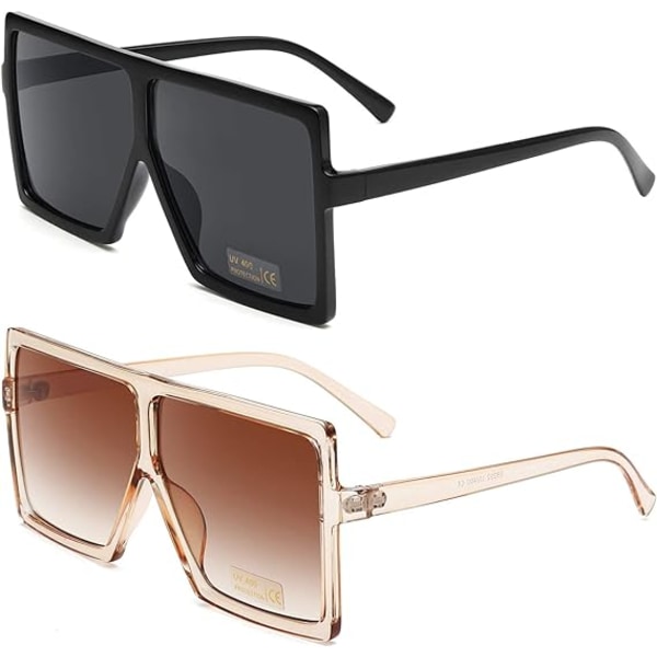Glasögon europeisk och amerikansk trend stor fyrkantig ram solglasögon mode färgglada flerfärgade solglasögon kvinnor