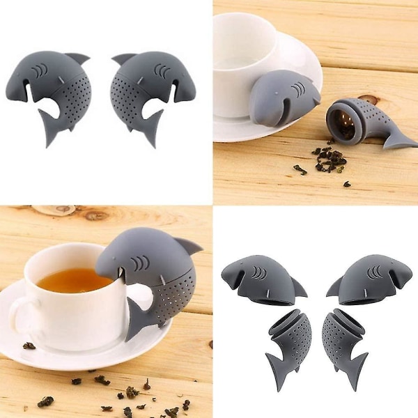 Tea Maker Silicone Shark Tea Maker Food Grade Tea Filter Tea Gap Lazy-produkter