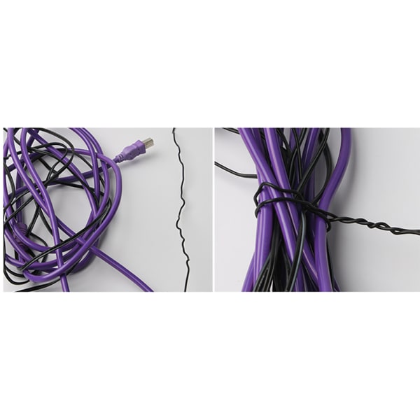 Svart och vit elektrozinkpläterad järnkärna bindetråd platt rund järntråd 0,55-1,2 mm bindetråd metall bindtråd (vit, rund, 0,75 mm, 60M)
