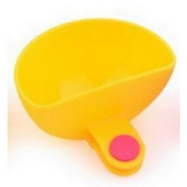 4x dip clip skålar för tallrik sås grab clip-on dip hållare dip behållare yellow
