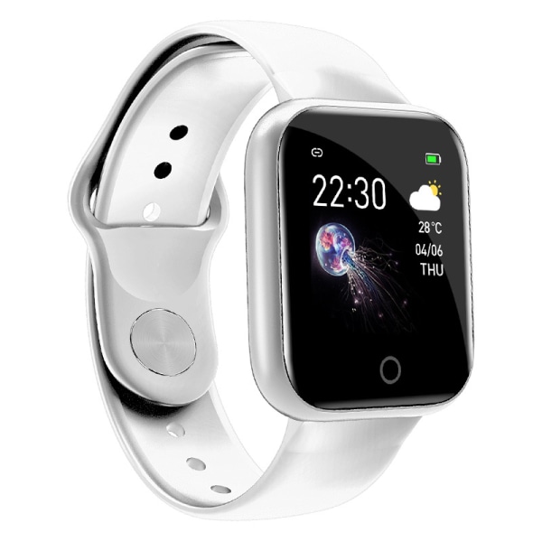 I5 Smart Watch Armband Stegräknare Blodtryckspuls white