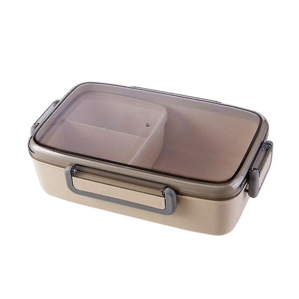 Mikrovågsmatlåda med lock Läcksäker oberoende galler Bento Lunchbox för barn Bento Box