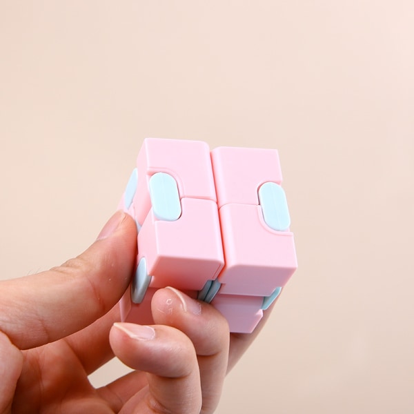 Leksaker Pussel Avlasta Maze Dekompression Magic Cube Square Stress pink