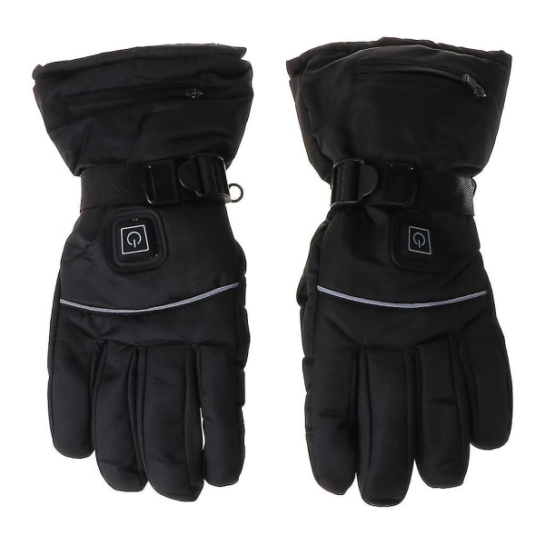 4,5v unisex vintervindtäta elektriska uppvärmda handskar med reflexremsa 3 nivåer Uppladdningsbart batteri Värmevantar Motorcykelhandvärmare