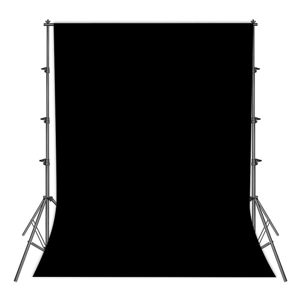 Fotobakgrundsskärmduk, modefotograferingsskärm, videoinspelningsskärm (svart, 1,5 x 2 m) black 1.5M*2M