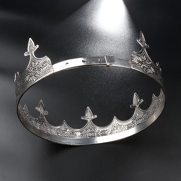 The King's Crown - Herr- och damkläder Set - Metallkronatillbehör för bröllopsbal Cospla