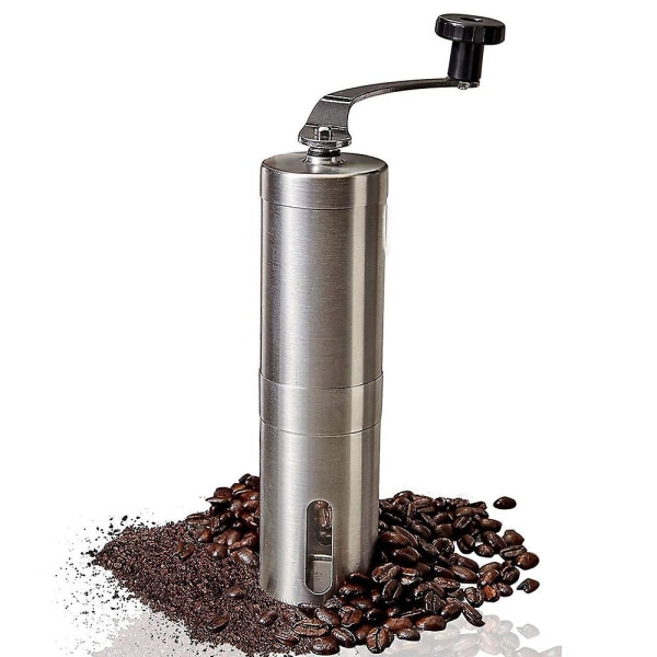 Manuell kaffebönkvarn med justerbar kvarn för kaffebönor Kaffekvarn i rostfritt stål