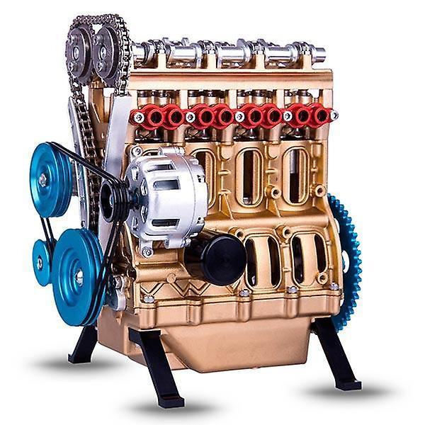 V4 bilmotor ornament 4-cylindrig bil motor modell harts ornament mekaniska ornament