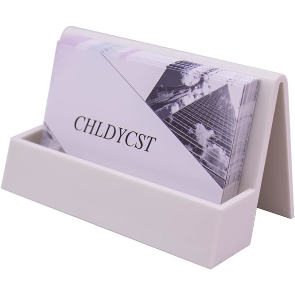 Visitkortshållare i plast för skrivbordsunderhåll för visitkortsvisning, kontorshållare för visitkort för hemmet