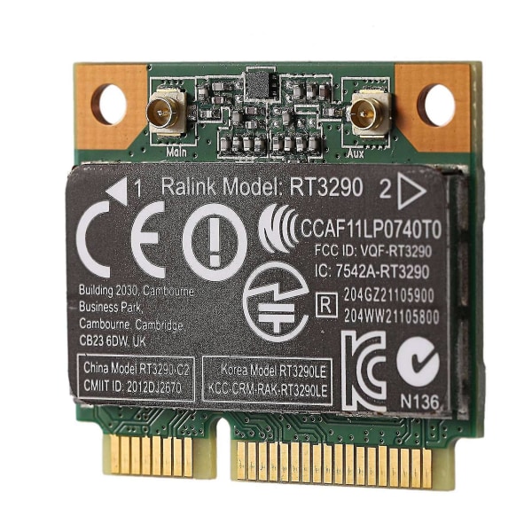 2x 150mbps 2,4ghz Rt3290 802.11b/g trådlöst Wlan Wifi + Bluetooth Bt 3.0 Pci-e-kort kompatibelt med Cq58 M4 M6