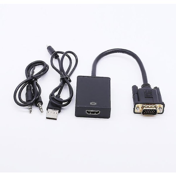 VGA Analog till HDMI Digital Audio Video Adapterkabel