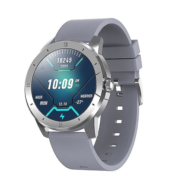 Chronus Smart Watch Herr och Dam Ip68 vattentät musikspelare Bluetooth Call Sport Smartwatch för Android Ios(sliver)