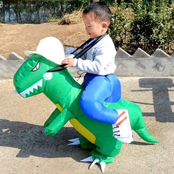 Uppblåsbar kostym barn dinosaurie dräkt byxor aktivitet prestanda docka