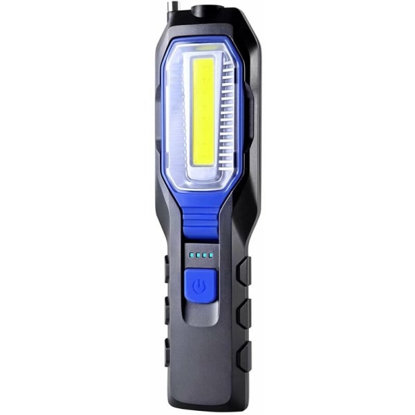 Ficklampor (Standard) Uppladdningsbart Led Mechanic Light USB Uppladdningsbart Bärbart COB arbetsljus 2800mAh batteri, LED-ficklampa med magnet