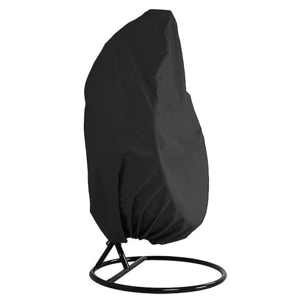 190*115 cm Swing Äggskalsstol Cover Stol Cover Anti UV vattentäta nät (svart)