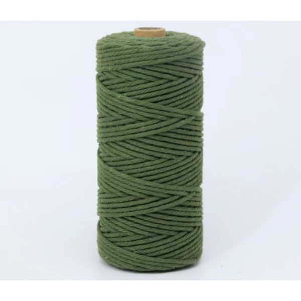 Fil de coton 23 couleurs, 5 tailles, artisanat, bricolage, corde artisanale Kompatibel dark green