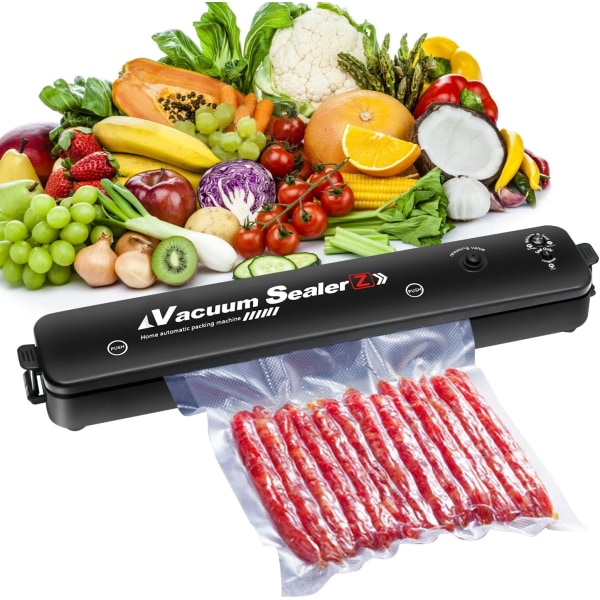 Food Vacuum Sealer, Vakuum Sealer för matlagning och konservering, lämplig  för mat, kött, grönsaker, frukt, inklusive 10 vakuumpåsar c5e3 | Fyndiq