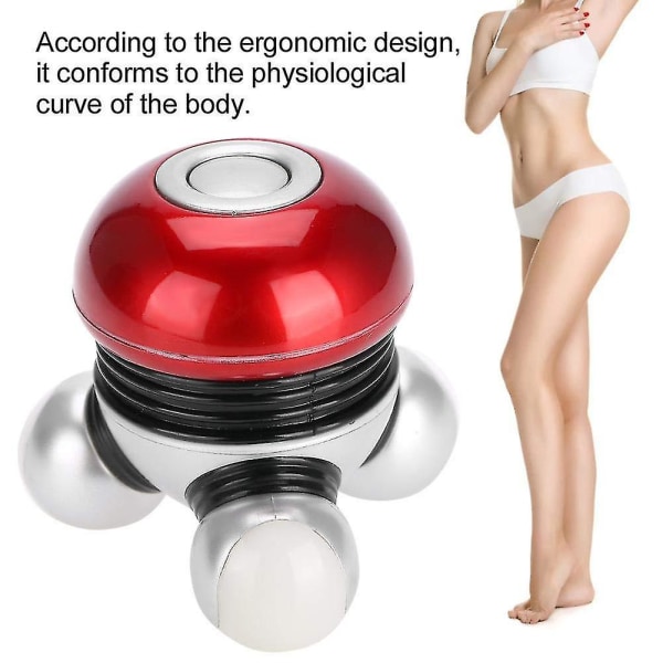 Massageapparat, Bärbar Handhållen Elektrisk Vibrerande Kroppsmassage Med Led-ljus För Spänning Stress Avslappning Lugnande Avlastning Cirkulation
