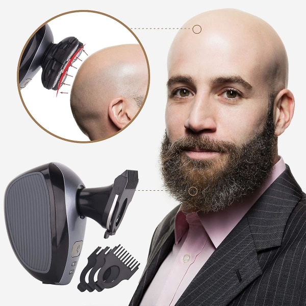 5-i-1 elektrisk rakapparat och skötselsats för män: Fem skägg, rakapparat för den perfekta rakade looken, trådlös laddning