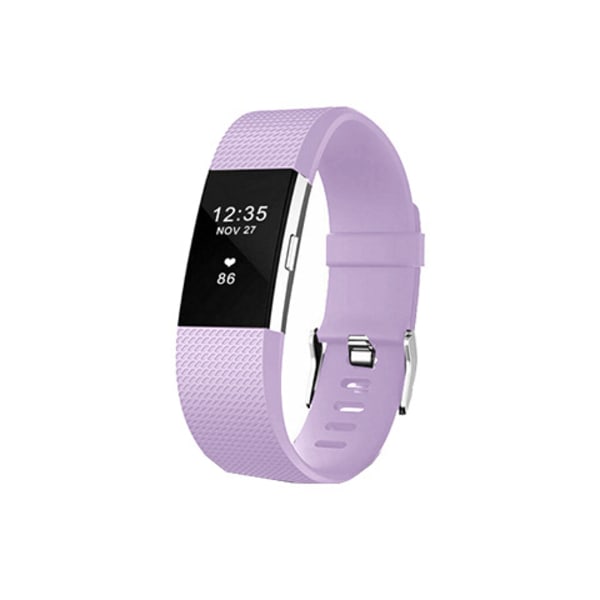 Smart armband TPE-armband för Fitbit charge 2 ersättningssilikonrem purple