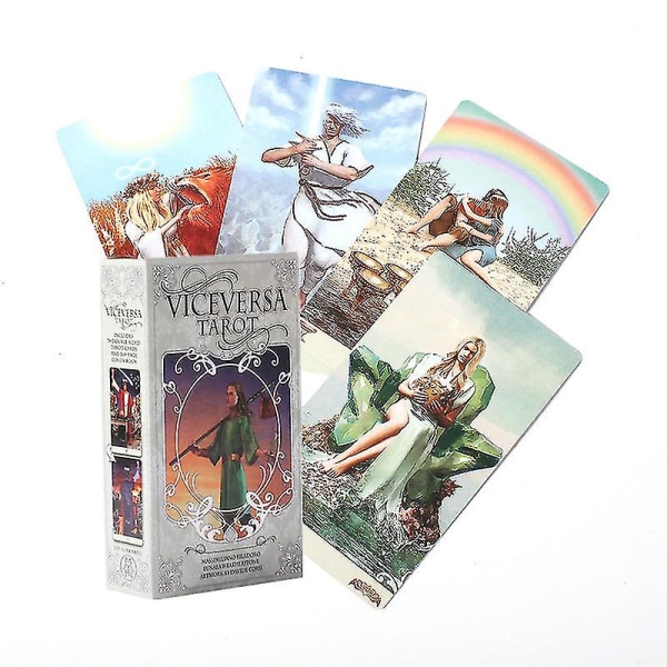Tarotkort Mystiska Manga Tarotkort Party Tarotleksaker Engelska brädspelsspel Partyspelkort med pdf Guidebok78st Tt40