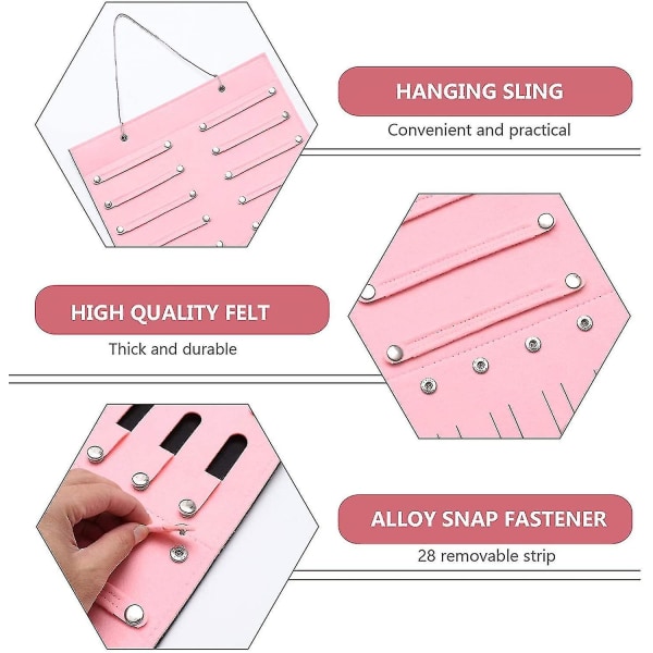 Rosettfäste pannband organizer väggmonterad hårspännehållare