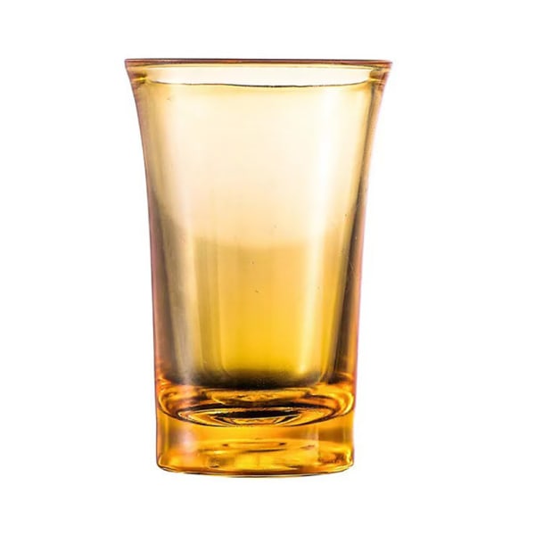 6 bitar snapsglasbägare (akryl), 35 Ml glasshotglas yellow