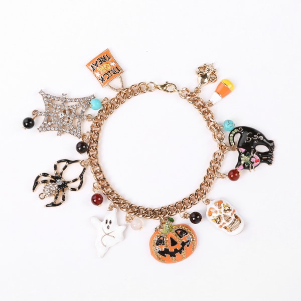 Flickor berlock armband gör jul halloween present barns smycken set