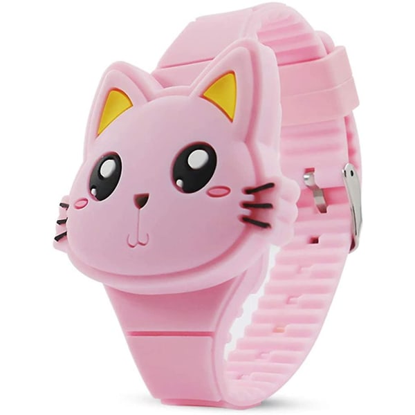 Kids Watch, Girls Watch Digital Cute Shape LED Mode Silikonrem Flip Design Watch Girls