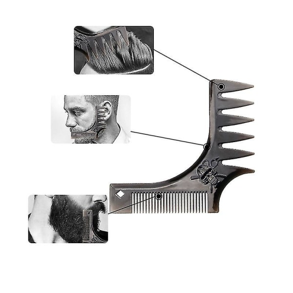 Professionell Styling Kam Anti Statisk hårborste för män 1 Styck svart