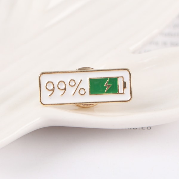 2st Tecknad 1% 99% Power Brosch Lapel Badge Smycken Matchande för dagligt bruk