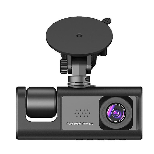 3-kanals Dash Camera för bil, 1080p Dash Camera Trevägs bilkamera