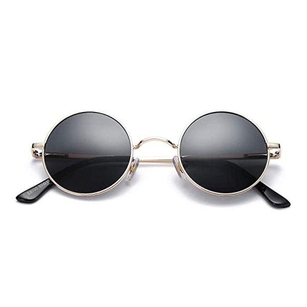 Retro små runda polariserade solglasögon för män kvinnor John Lennon Style