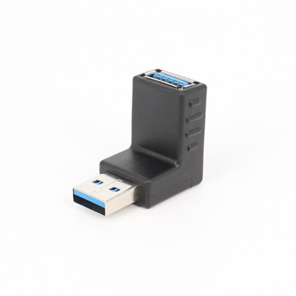 Rätt vinkel USB3.0 AM till AF L Shape Adapter Converter USB 3.0 A hane till hona 90 graders vinkel Plug Up