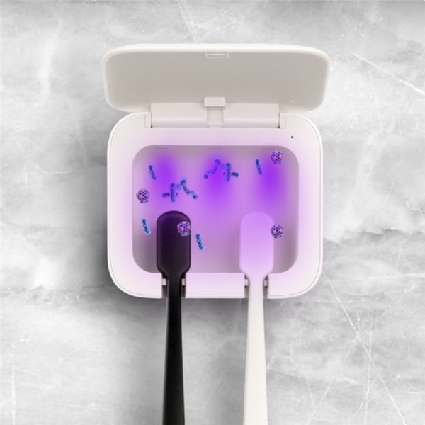 UV Sanitizer Case Bärbar uppladdningsbar tandborsthållare för resor Passar alla elektriska tandborstar och elektriska tandborstar