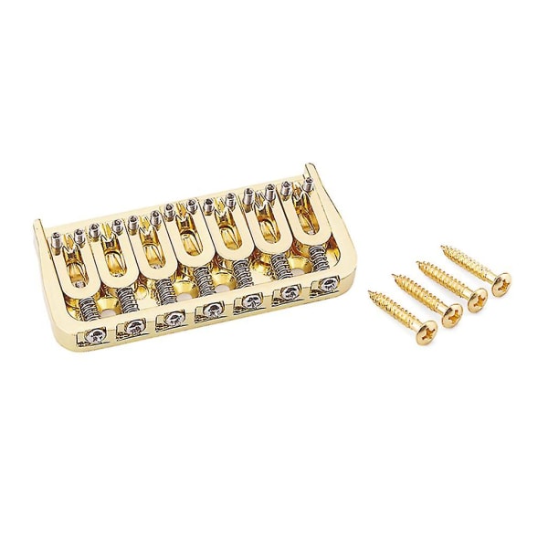 Guitar Bridge Set 7 Strings Flat Sadel Single Tremolo Bridge Starka delar