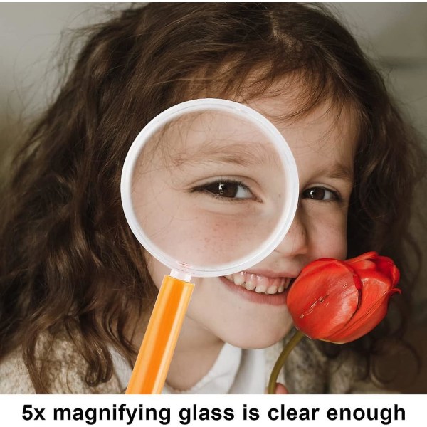 45 mm akrylfärg handhållet förstoringsglas 11 gånger lära sig att läsa förstoringsglas semesterpresenter yellow