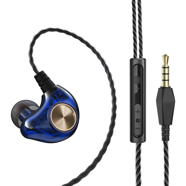 Hybrid 16 förare high fidelity bas öronproppar i örat övervakningshörlurar Rörelsebrusreducerande hörlurar blue
