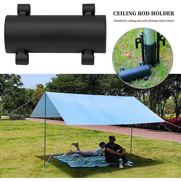 Camping tältstångshållare, utomhus vindtät parasoll kapell järnhållare Fast rörhållare för camping, ryggsäcksresor