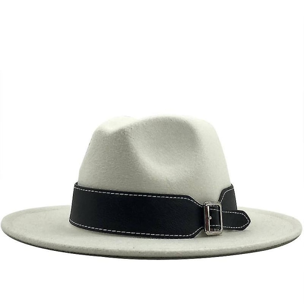 Höst vinter ull herr Fedoras dam filt hatt dam Sombrero Jazz man bowler hatt utomhus vintage topp hattar white