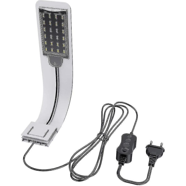 -ultra-liten LED-lampa för små akvarier, mini-akvarielampor, med 24 led vita, för akvarier