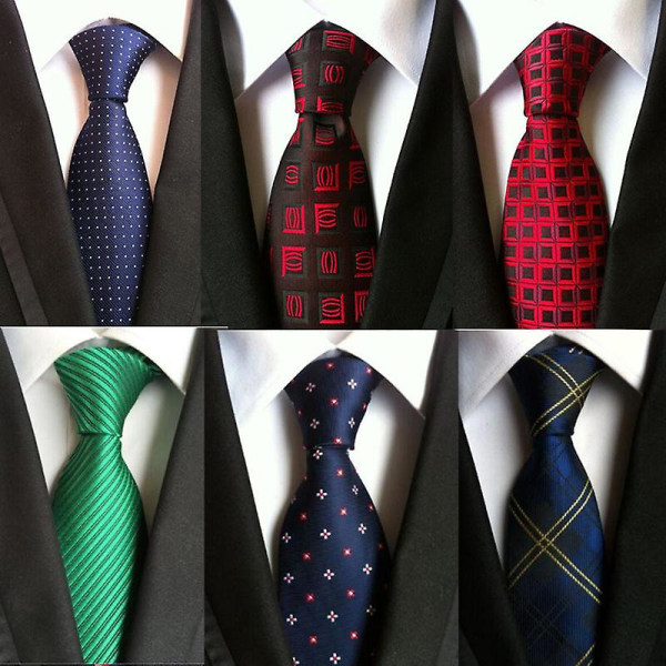 Heta 100 % sidenpläterade slipsar Presenter för män Skjorta Bröllop Cravate Pour Homme Jacquard vävd slips Party Gravata Business Formell slips