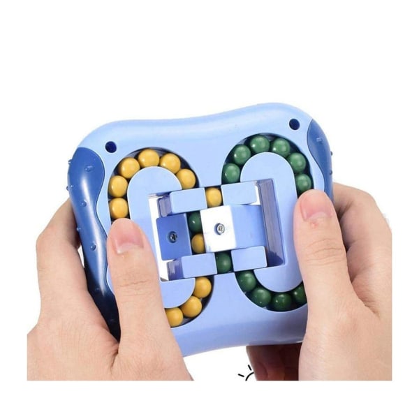 Magic Beans Intelligence Fingertop Rubiks Cube Pedagogiska leksaker Magic Cube Little Magic Beans Leksaker Brain Teaser Pussel Set blue