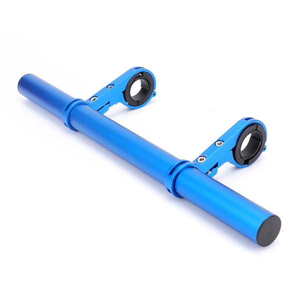 Cykelstyreförlängare Cykelstyreförlängningsfäste Dubbel cykelstyrehållare förlängningsstångsklämma blue