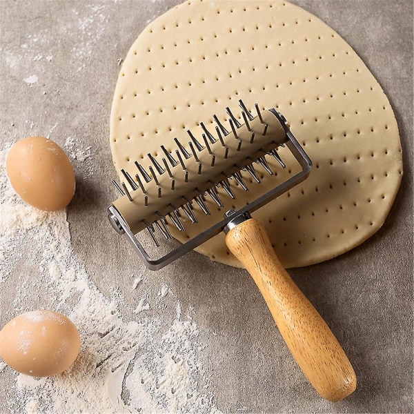 Rostfritt stål deg Nail Puncher Pizza Bakverk Hål Roller DIY Köksverktyg