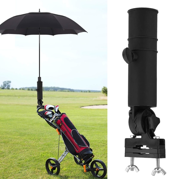 Universal Golf Cart Enkel Paraplyhållare Paraplyhållare Golf Supplies Svart
