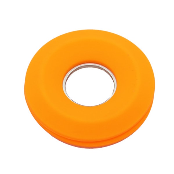 2st magnetisk kabellindning, case, silica gel donut hörlurar kabelupprullare orange