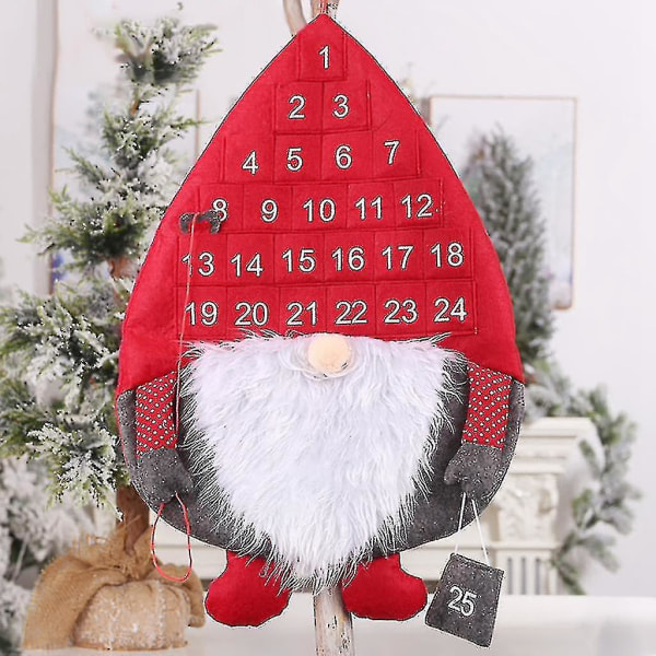 Juladvents kreativa kalender, Nordic Forest Old Man Calendar Rudolph Countdown Calendar, Christmas Home