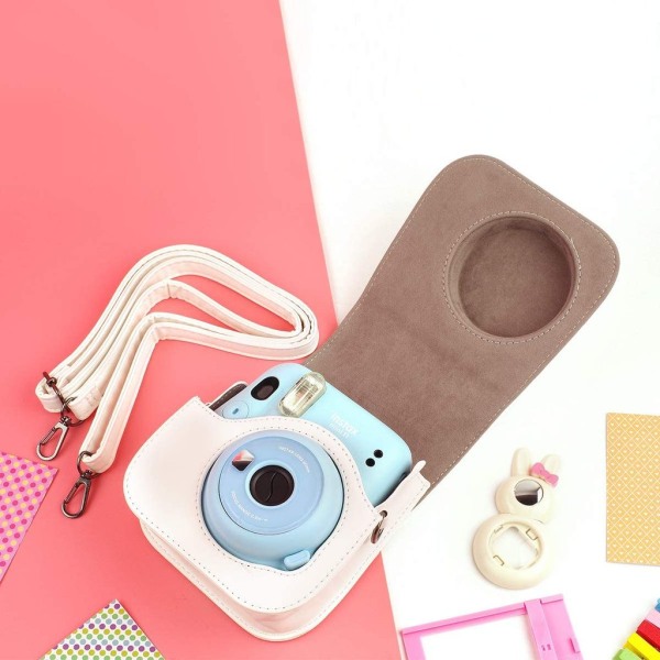 Instant Camera Case med tillbehörsväska (vit)