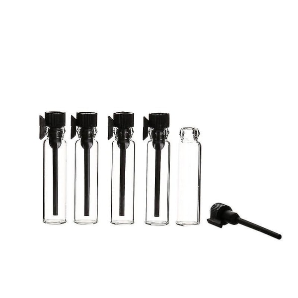 10 st/förpackning 3ml svart mini parfym glasflaska tom kosmetika flaska prov provrör tunna flaskor Starlight